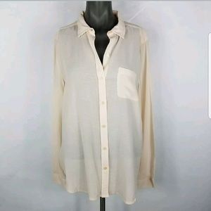 Ann Taylor LOFT Semi Sheer Blouse